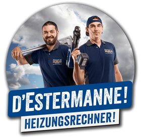 Button mit Heizungsrechner Hinweis